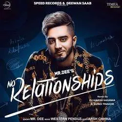 No Relationships (Remix) DJ HARSH SHARMA Poster